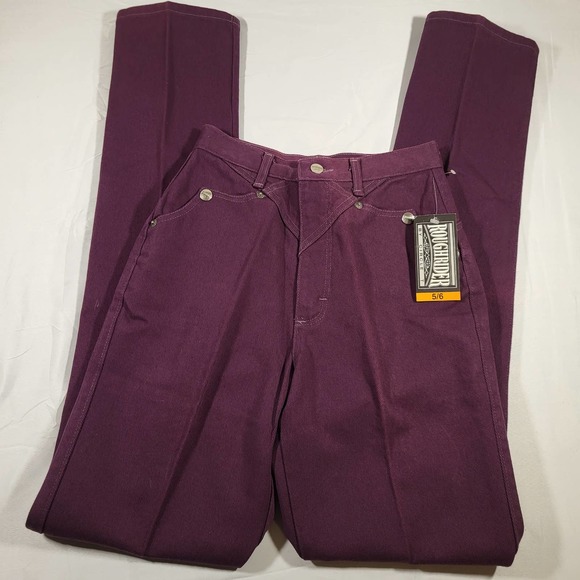 RoughRider Jeans Vintage Western Wear Womens 5 6 Purple RRJ - Picture 1 of 13